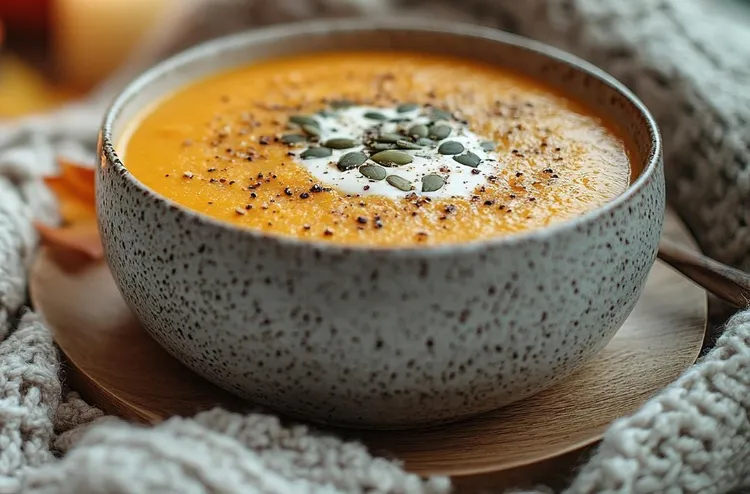 Pumpkin and capsicum soup