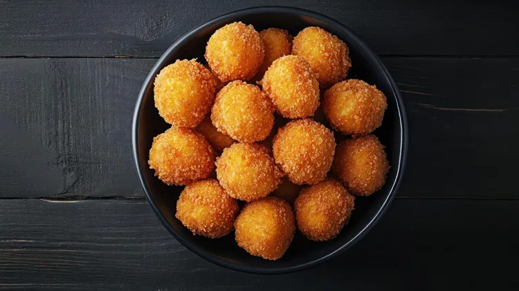 Pumpkin and mozzarella arancini