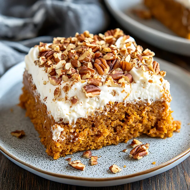 Pumpkin and pecan cake