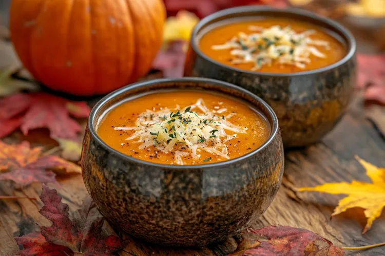 Pumpkin & chickpea soup