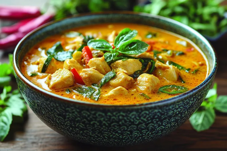 Red chicken curry