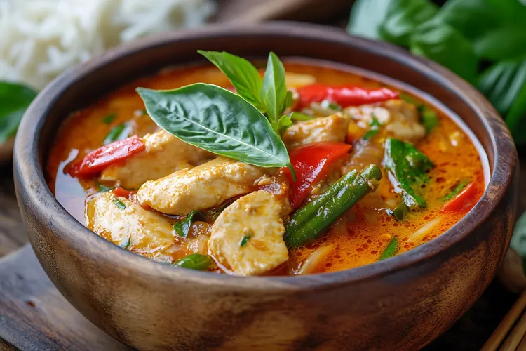 Red chicken curry