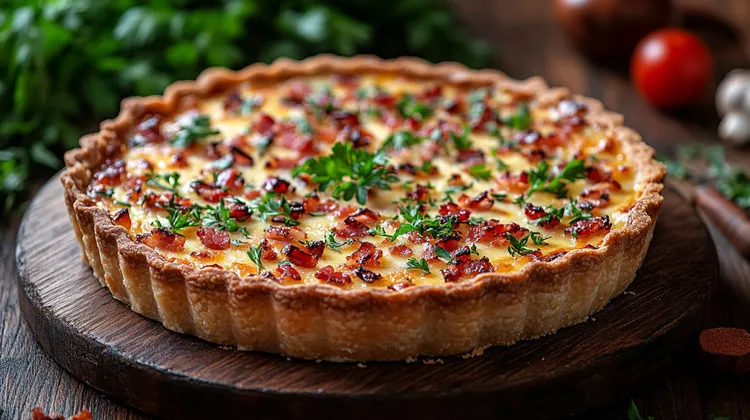 Ricotta and herb tart