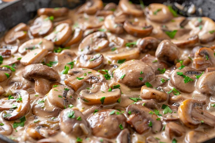 Roasted balsamic mushrooms