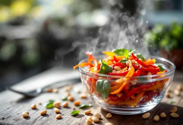 Roasted capsicum salad