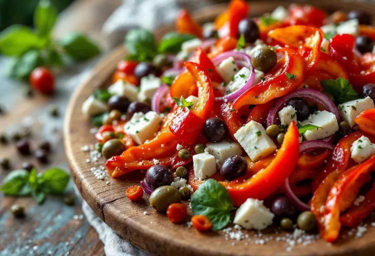 Roasted capsicum salad