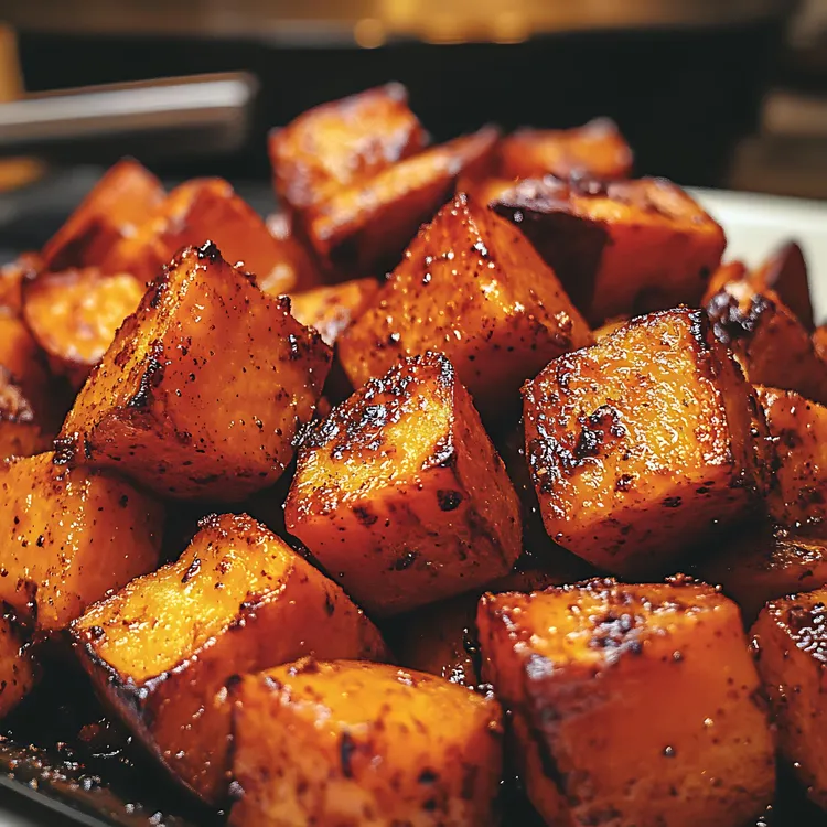 Roasted honey mustard pumpkin