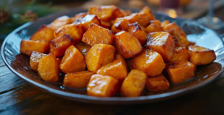 Roasted pumpkin and garlic