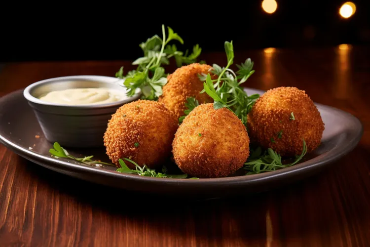 Shrimp and lemon arancini