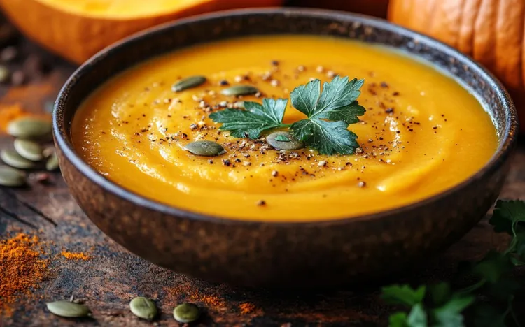 Spicy pumpkin soup