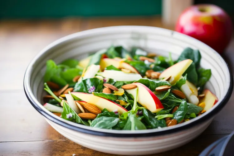 Spinach and apple salad