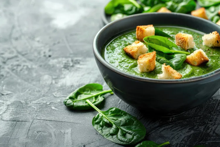 Spinach & potato soup