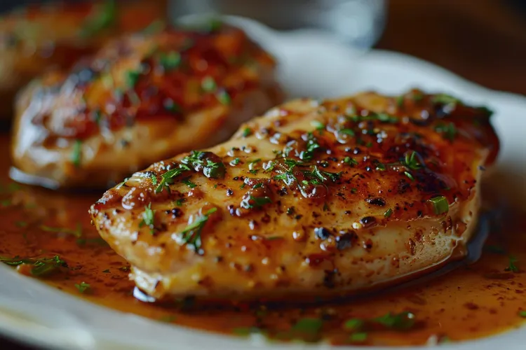 Smoky paprika chicken breasts with garlic and parsley