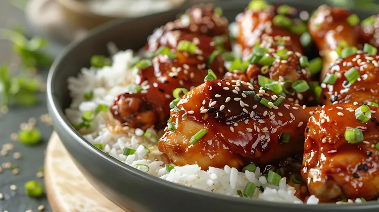 Teriyaki & sesame chicken