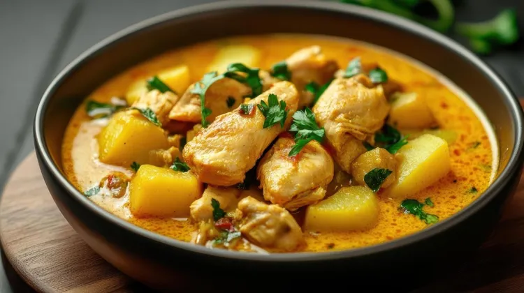 Thai chicken and potato curry