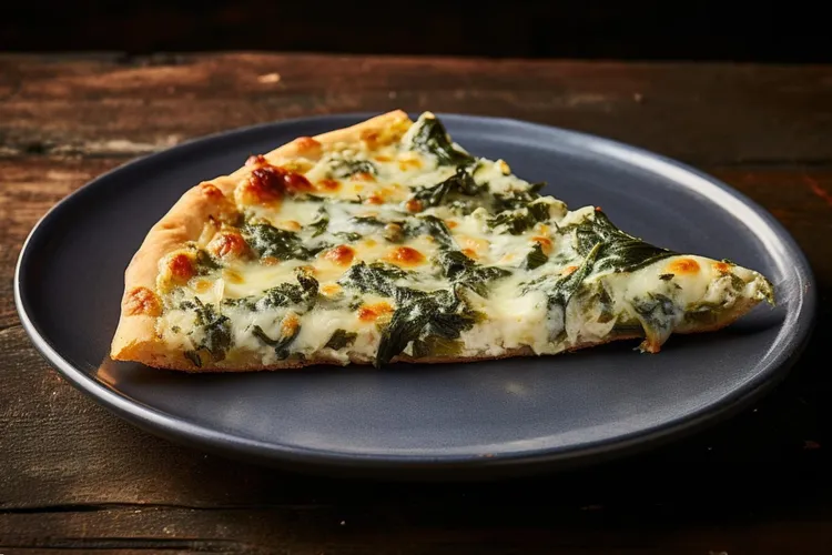 Toaster oven mozzarella tortilla pizza with spinach