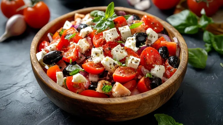 Tomato and feta salad