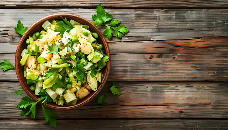 Warm potato salad