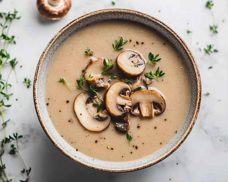 Wild mushroom soup