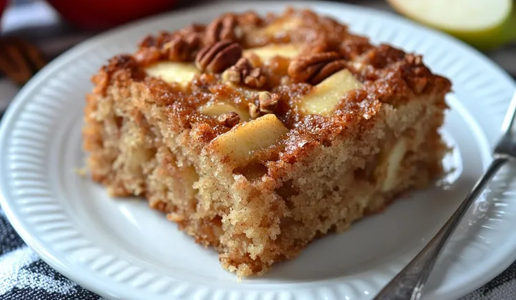 Apple and pecan cake
