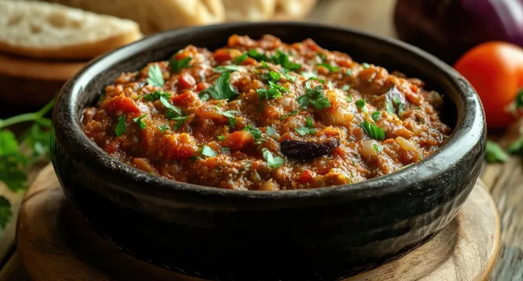 Smoky baingan bharta curry