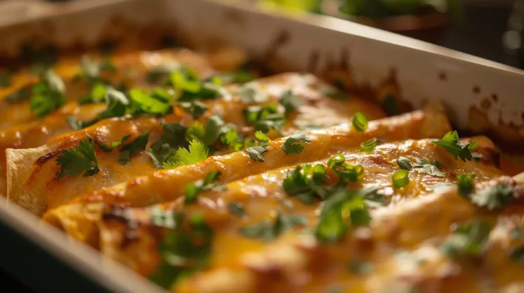 Baked sausage, spinach and egg taquitos