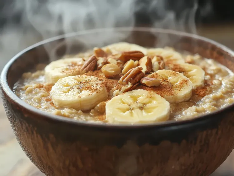 Banana nut porridge