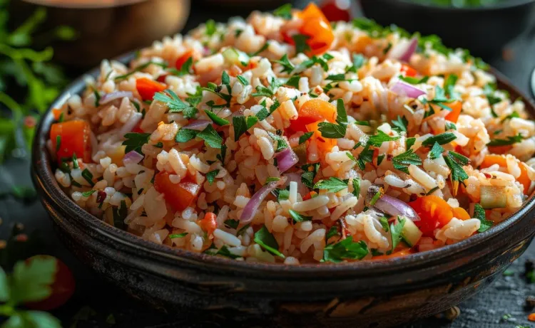 Brown rice tabouli