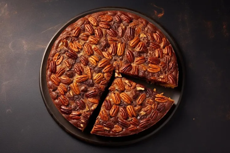 Butterscotch banana and pecan pudding
