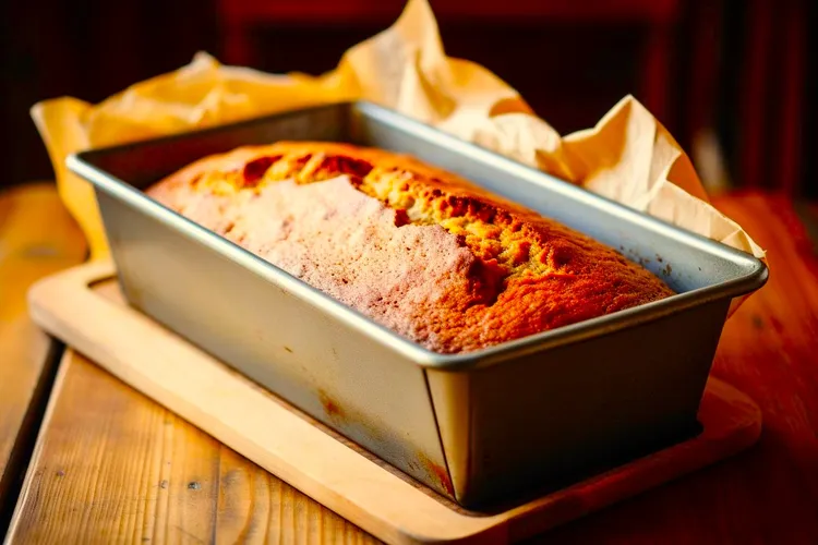 Carrot pecan loaf with cheesecake filling