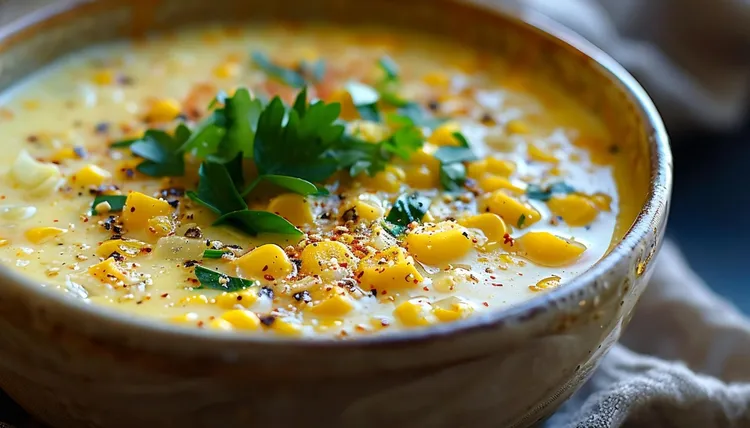 Cashew corn chowder