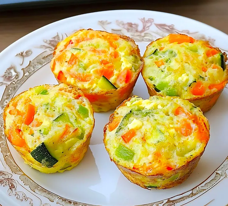 Cheesy vegie muffins