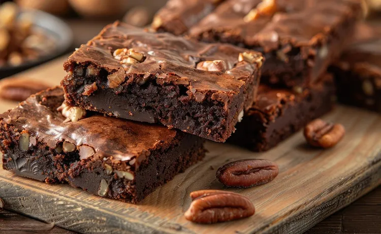 Choc nut brownies