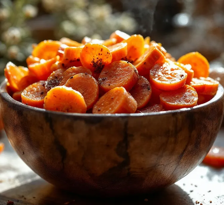 Cinnamon-glazed carrots