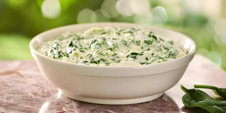 Creamed spinach