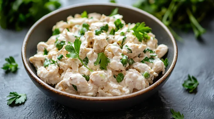 Chicken salad with celery
