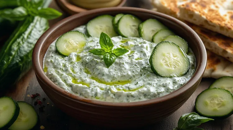 Cucumber and mint raita