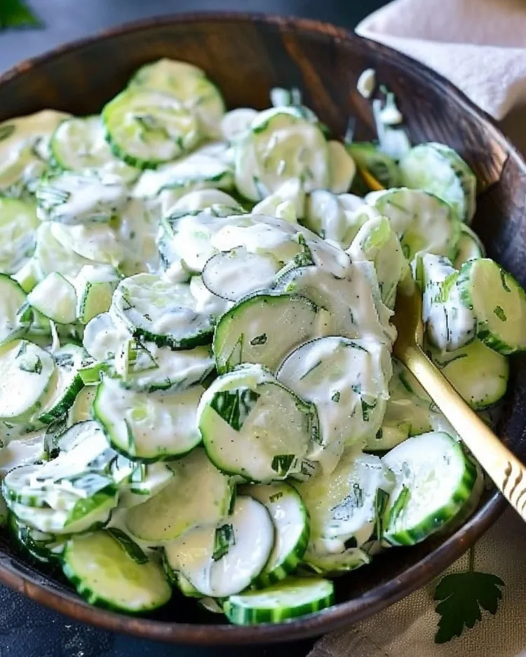 Cucumber and mint salad