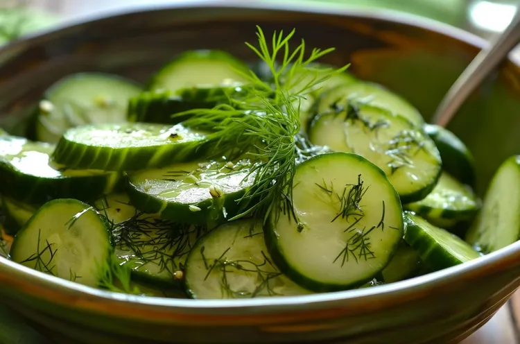 Cucumber dill salad