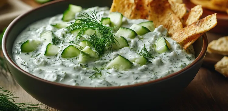 Cucumber yogurt dip