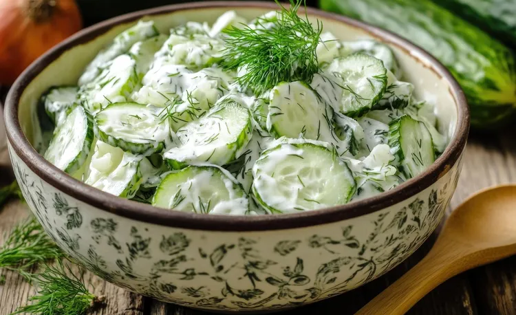 Lemon cucumber salad