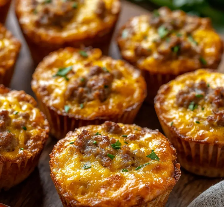 Egg muffins with sausage