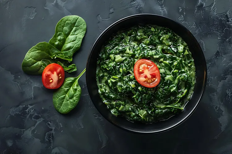 Fast and easy spinach with shallots