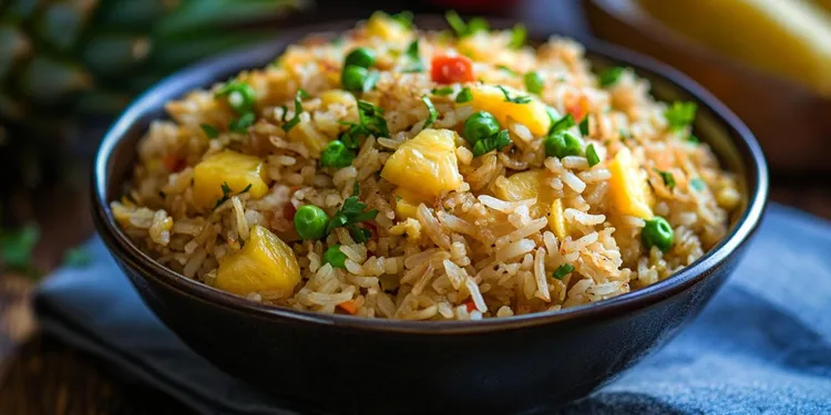 Ginger and pineapple fried rice