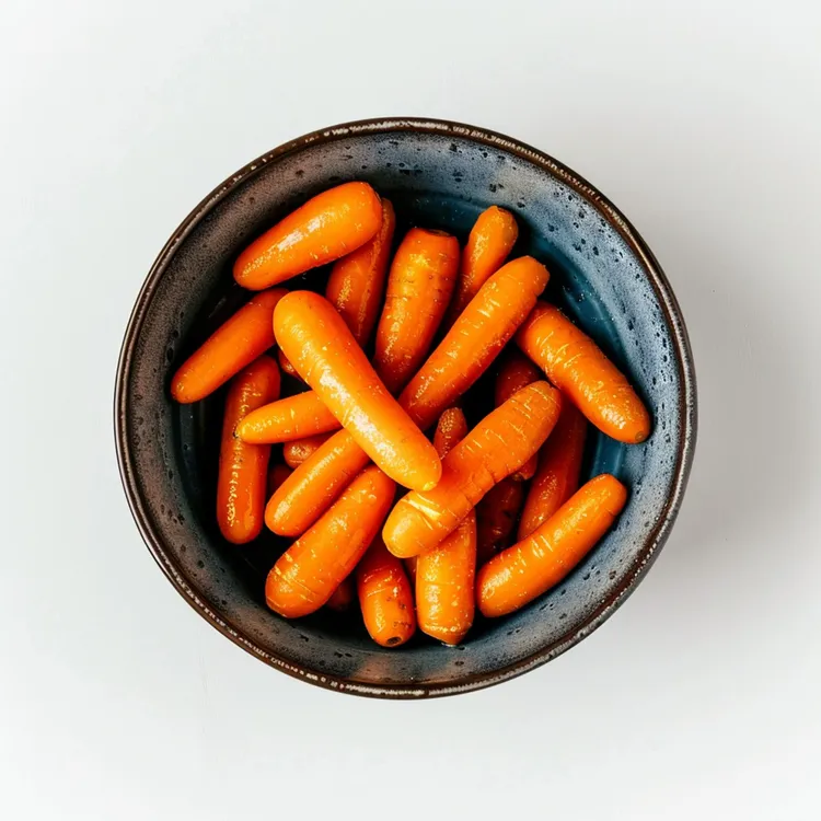 Glazed baby carrots