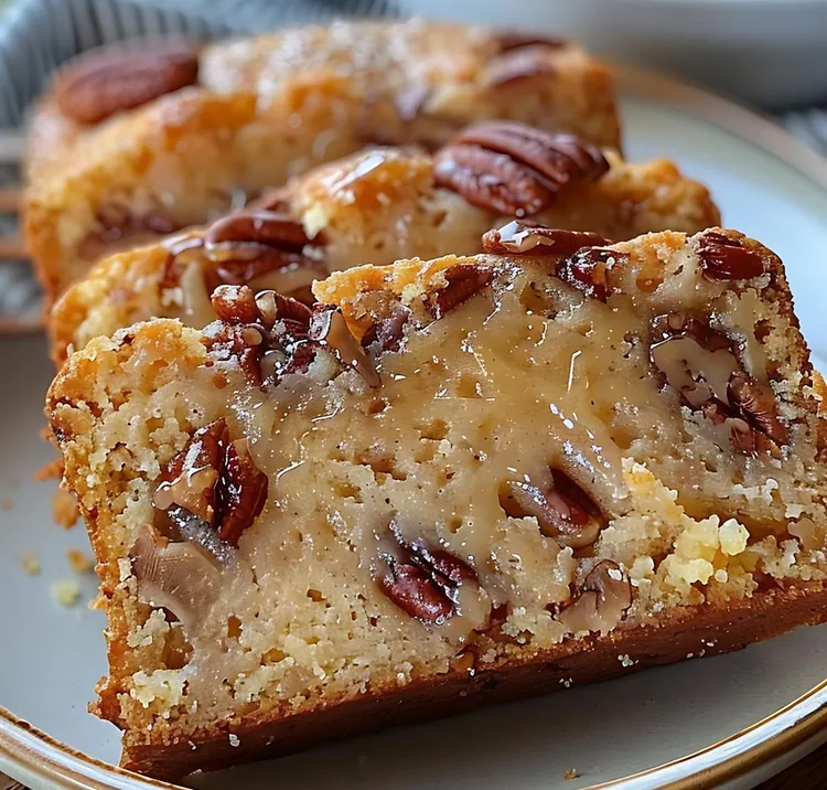 Golden syrup and pecan self-saucing pudding