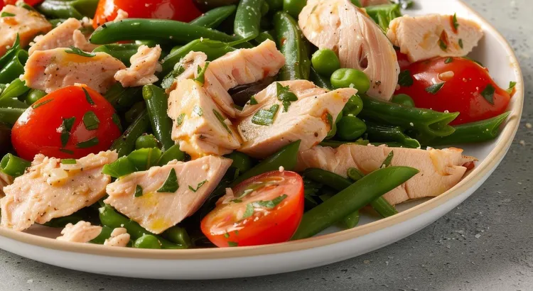 Green bean healthy tuna salad