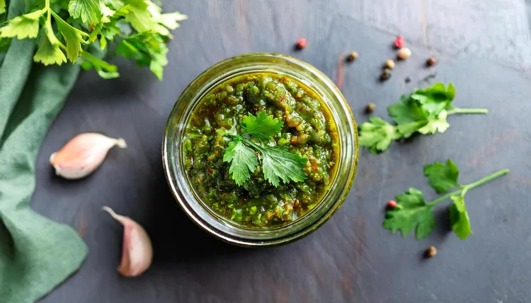 Green olive and chilli pesto