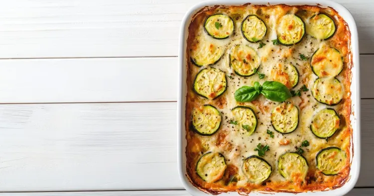 High-protein zucchini bake