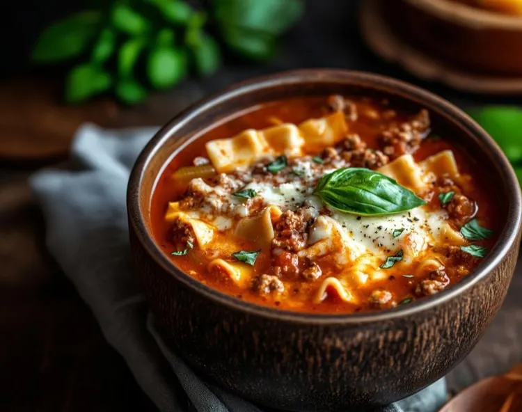 Lasagna soup